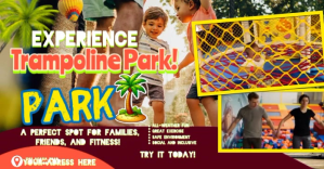 Enjoy Your Trip Trampoline Park Изображение, которым поделились на Facebook template