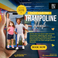 Azul Trampoline Park Promotion Post Instagram Template