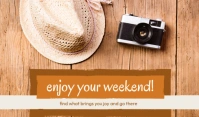 Enjoy Your Weekend Tag Template
