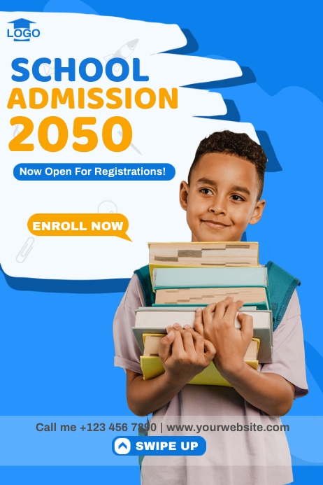 Enrollment Ads Banner 4' × 6' template