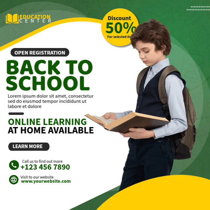 Register Today Flyer Example Enrollment Flyer Template | PosterMyWall
