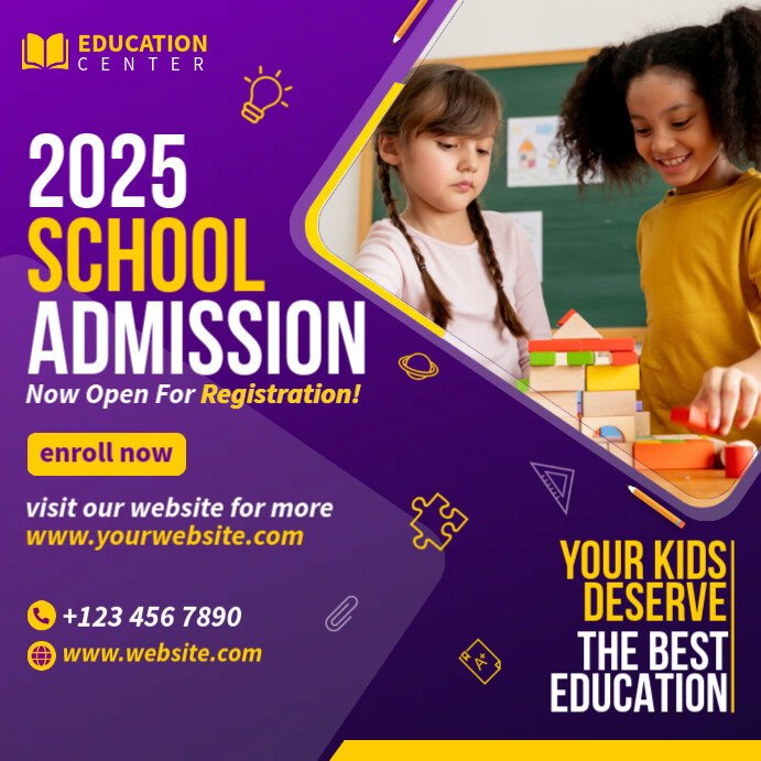 Enrollment Template | PosterMyWall