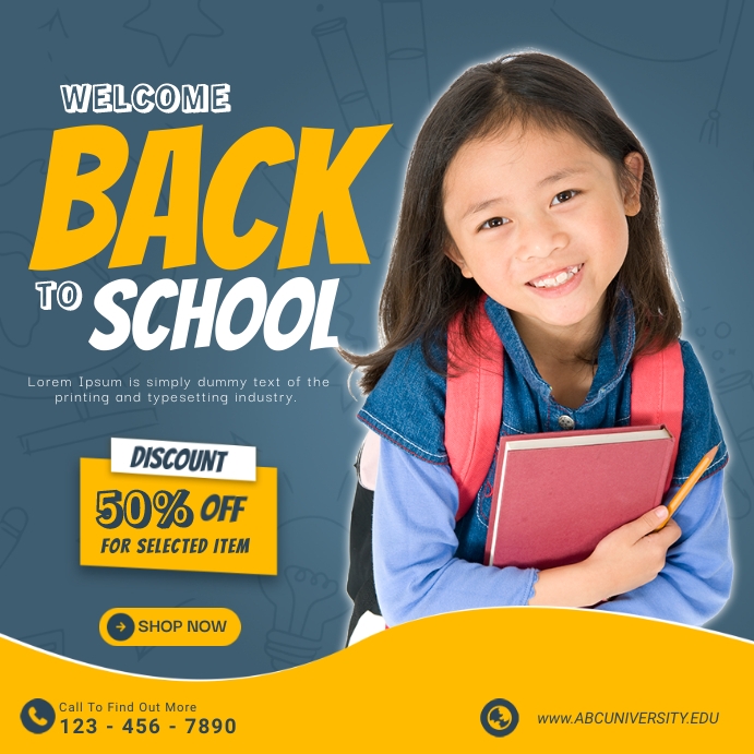 Enrollment Template | PosterMyWall