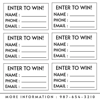 Enter To Win 徽标 template