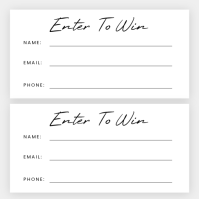 Enter To Win Logo template