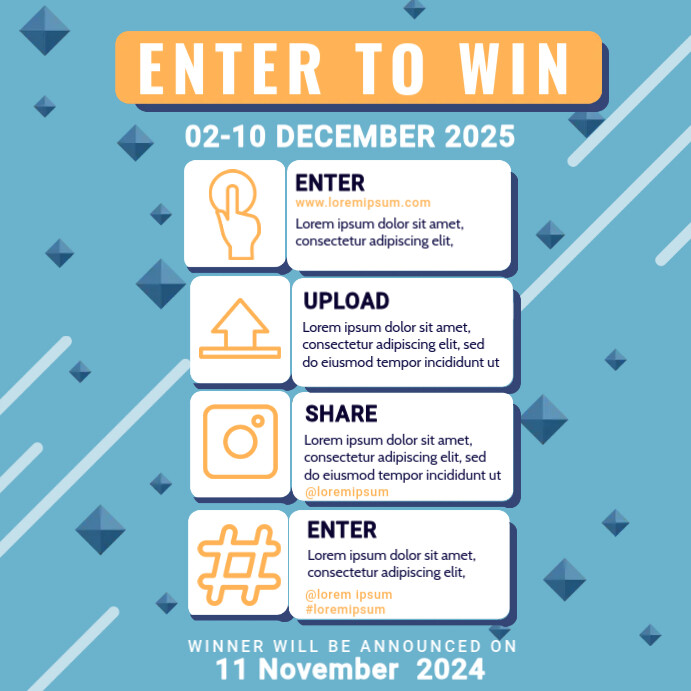 Enter To Win Flyer Enter to win flyer