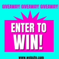Enter to win giveaway contest design Pos Instagram template