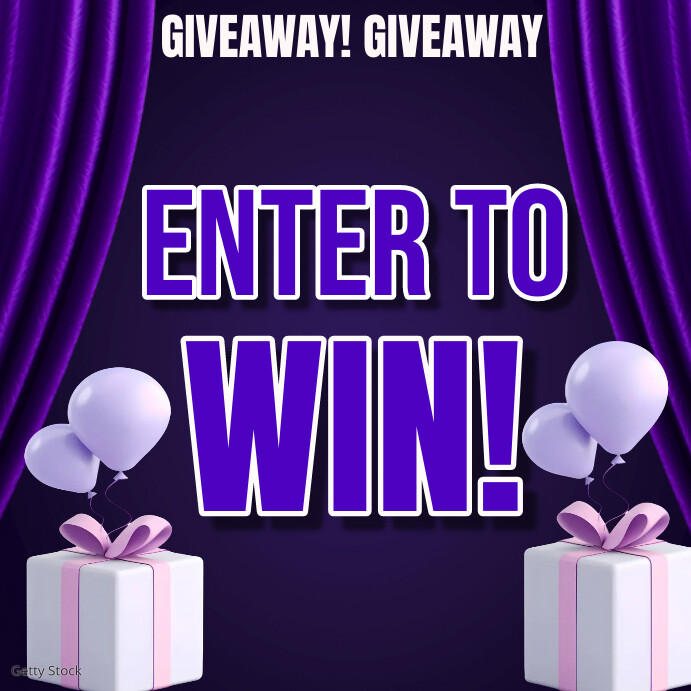Enter to win giveaway contest design Template | PosterMyWall