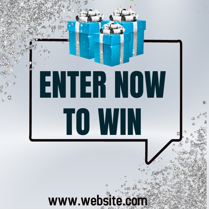 Enter to win giveaway contest design Template | PosterMyWall