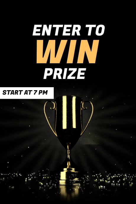 Enter to win prize Template | PosterMyWall