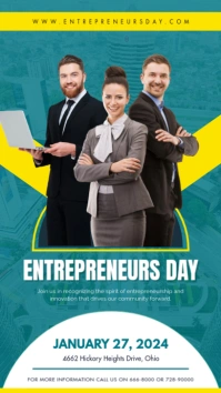 Entrepreneur Day Instagram Story template