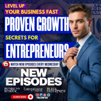 Entrepreneurship Growth Secrets Revealed Instagram Post template