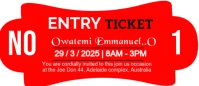 Entry Ticket design template Enveloppes