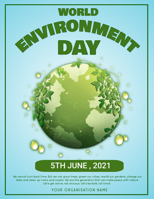 Environment,earth day,event Flyer (US Letter) template