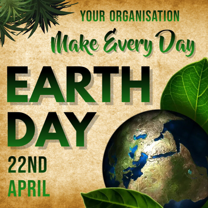 Environment,earth day,event Instagram-opslag template