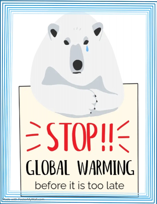 environment, global warming Flyer (US Letter) template