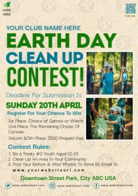 Environment,earth day,event A5 template