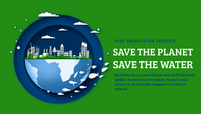 World water day,event 博客标题 template