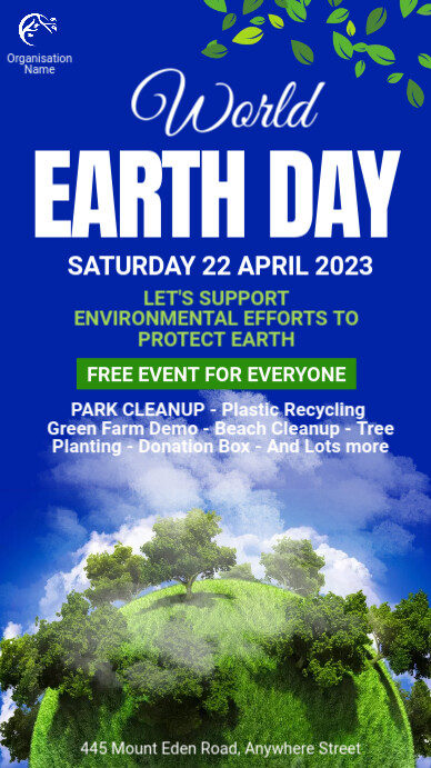 Environment,earth day,event Instagram Story template