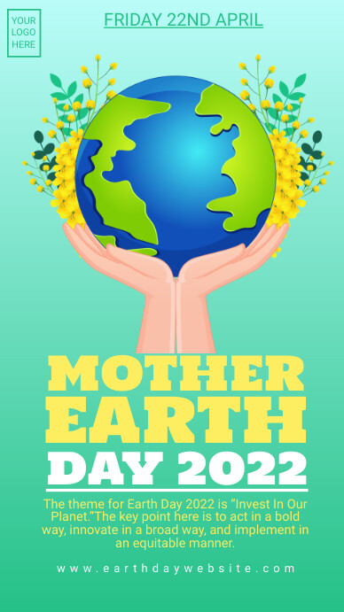 Environment,earth day,event Instagram-verhaal template