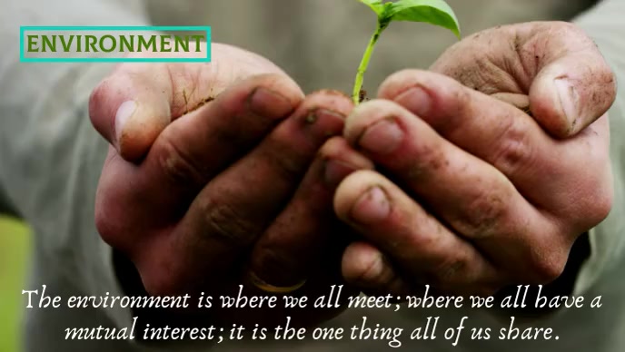 Environment and tree YouTube Thumbnail template