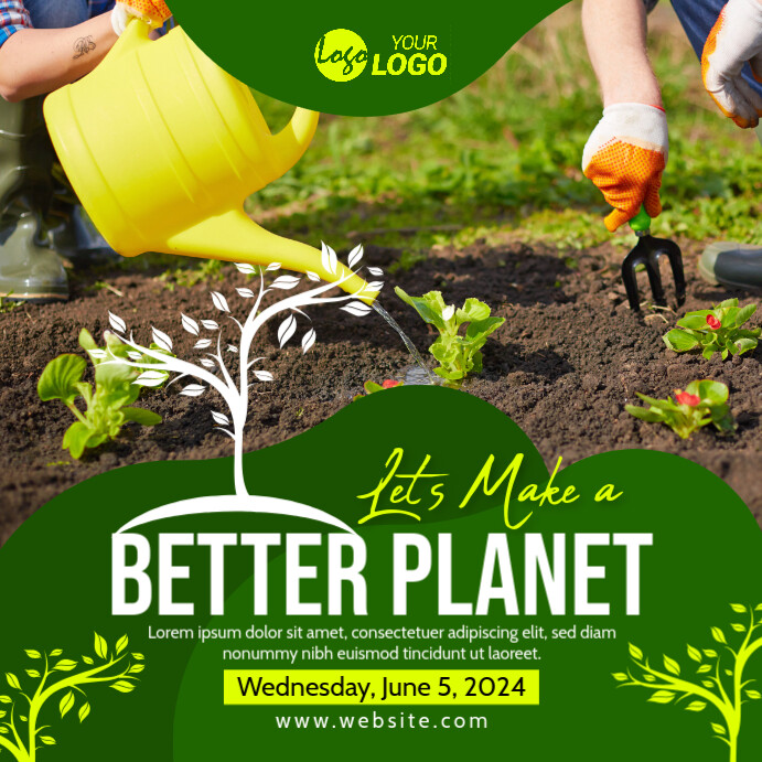Environment Awareness Banner Post Template | PosterMyWall