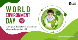 Environment Day Banner Design Изображение, которым поделились на Facebook template