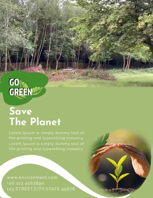 ENVIRONMENT FLYER Template | PosterMyWall