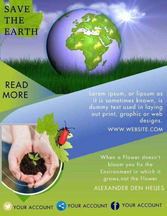 ENVIRONMENT FLYER Template | PosterMyWall