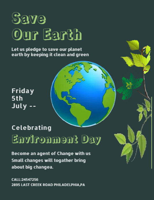 ENVIRONMENT FLYER Template | PosterMyWall