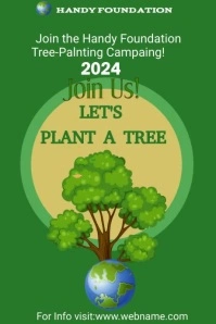 Environment Poster,Plant trees,Foundation template