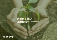 Environment social media post Postcard template