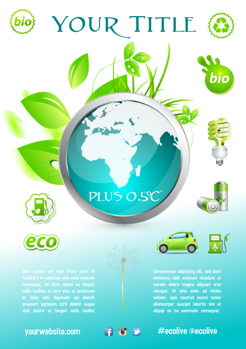 Plantilla De Cartel De Campana Ambiental Postermywall