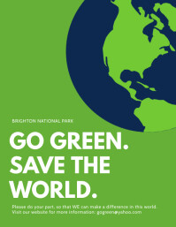 610 Go Green Customizable Design Templates Postermywall