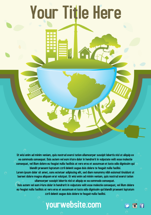 Environmental Poster Design Edit Free And Printable Environment Poster