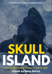 epic adventure book cover A4 template
