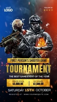 epic game tournament Instagram Story template