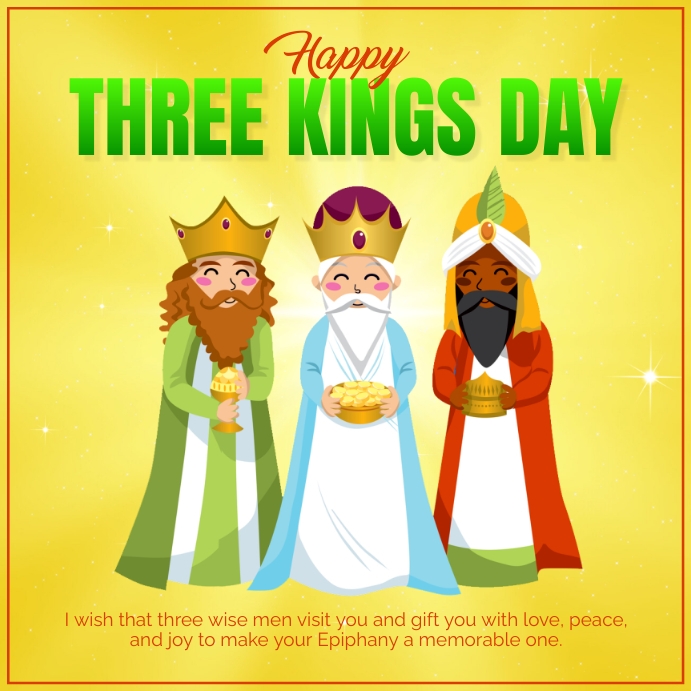 Epiphany, Three Kings Day Template PosterMyWall