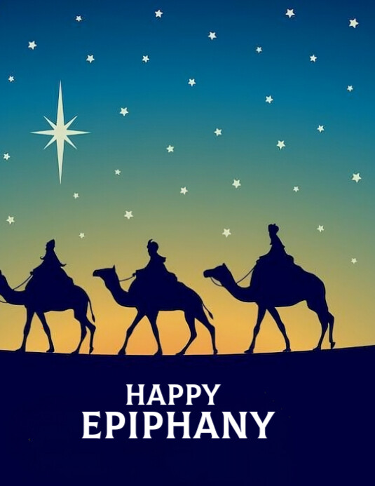 Epiphany day Flyer (US Letter) template