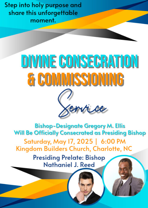 Episcopal Consecration flyer A6 template