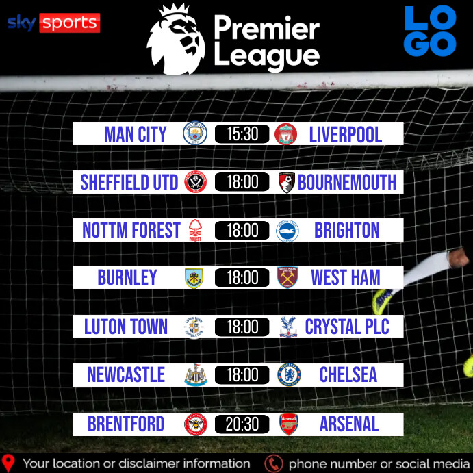 Epl Script EPL poster Template | PosterMyWall