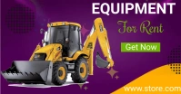 Equipment for rent Facebook-Anzeige template