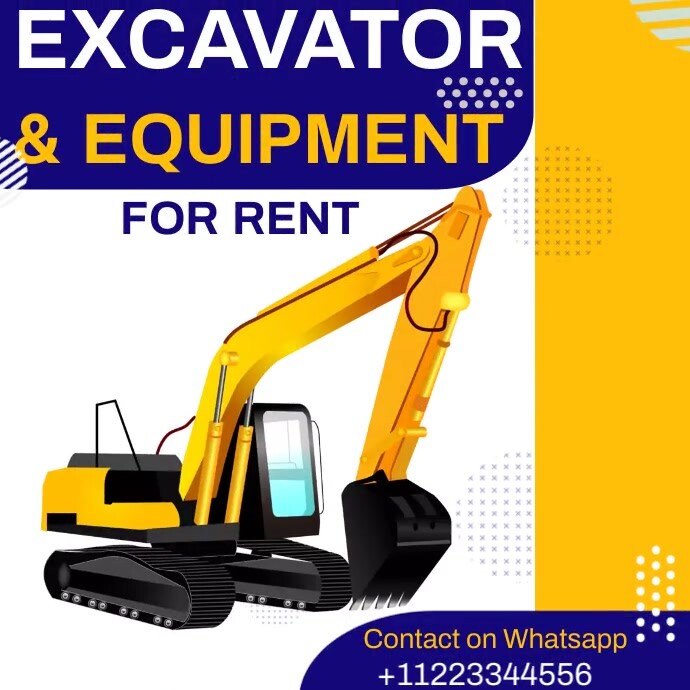 Copy of Equipment for rent | PosterMyWall