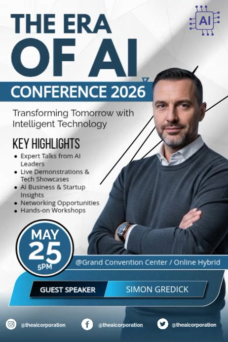 Era of AI Conference Template | PosterMyWall