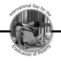 Eradication of Poverty Logo template