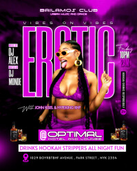 erotic night party template Instagram Portrait