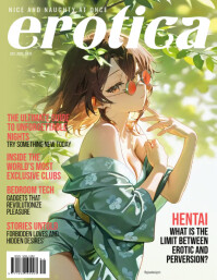 Erotica magazine cover 250724 Volantino (US Letter) template