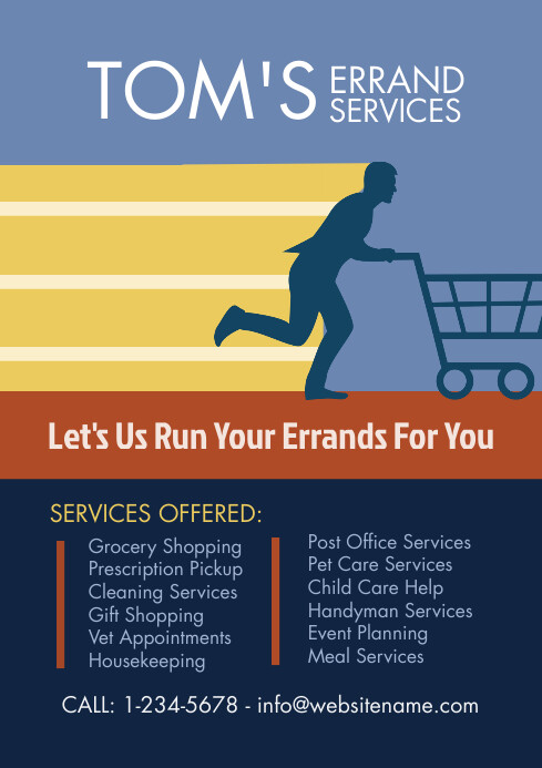Errand Services Flyer Template | PosterMyWall