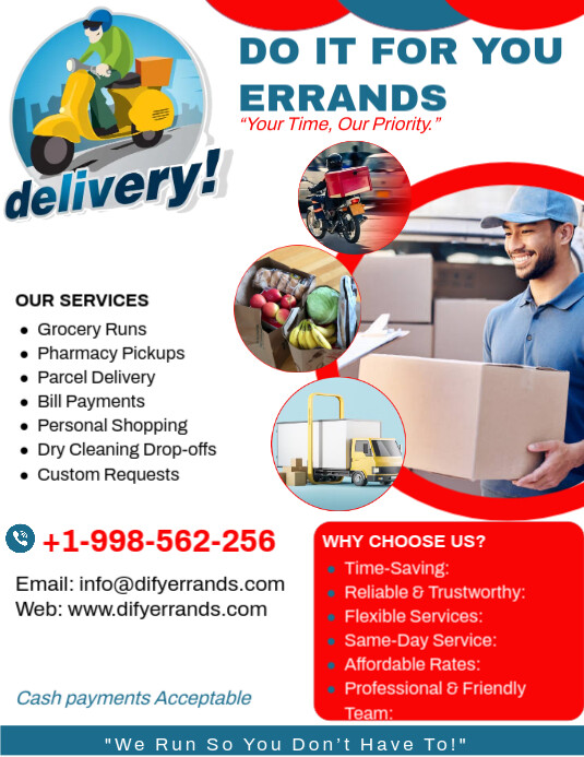 Errands Flier Iflaya (Incwadi ye-US) template