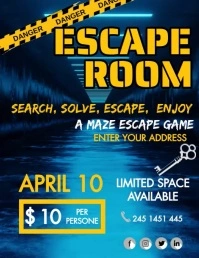 ESCAPE ROOM (1) Pamflet (VSA Brief) template